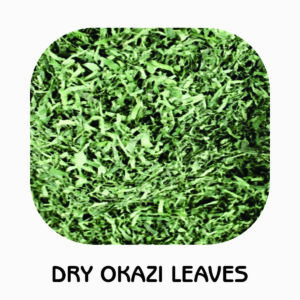 Dry Ukazi/Okazi Leaves